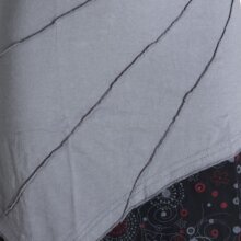 Vishes asymmetrisches Sommerkleid aus leichtem Jerseystoff grau 44