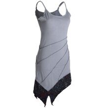 Vishes asymmetrisches Sommerkleid aus leichtem Jerseystoff grau 44