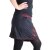 Vishes Mini Rock bestickt Goa Rock Hippie Cacheur schwarz-rot 44/46