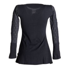 Vishes Sweater mit Bändern aus Baumwolljersey schwarz 36