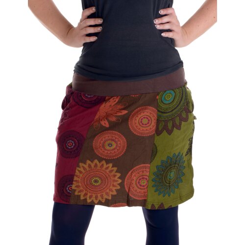 Vishes Mini Rock Goa Rock Hippie Cacheur braun 42