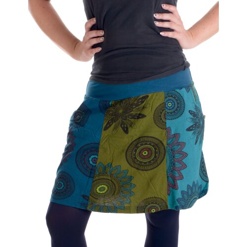 Vishes Mini Rock Goa Rock Hippie Cacheur türkis-blau 36