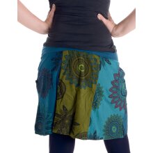 Vishes Mini Rock Goa Rock Hippie Cacheur türkis-blau 38