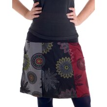 Vishes Mini Rock Goa Rock Hippie Cacheur schwarz-rot 42