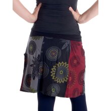 Vishes Mini Rock Goa Rock Hippie Cacheur schwarz-rot 42