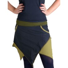 Vishes asymmetrischer Patchwork Rock olive 38
