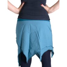 Vishes asymmetrischer Patchwork Rock türkis 34/36