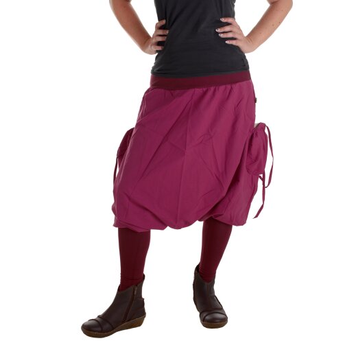 Vishes Haremshose Pluderhose Goa Hose dunkelrot 34/36