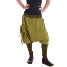 Vishes Haremshose Pluderhose Goa Hose olivegrün 40