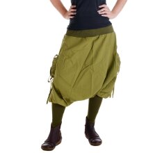 Vishes Haremshose Pluderhose Goa Hose olivegrün 40