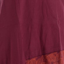 Vishes Asymmetrisches Baumwoll-, Zipfel-, Elfenkleid mit Zipfelkapuze Dunkelrot 42