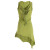 Vishes Asymmetrisches Baumwoll-, Zipfel-, Elfenkleid mit Zipfelkapuze hellgrün 36