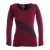 Vishes Sweater im Lagenlook mit Zipfelkapuze dunkelrot 40