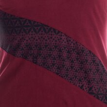 Vishes Sweater im Lagenlook mit Zipfelkapuze dunkelrot 46