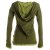 Vishes Sweater im Lagenlook mit Zipfelkapuze olive 46