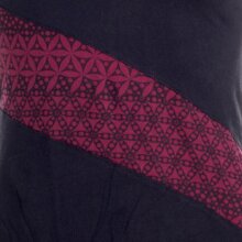 Vishes Sweater im Lagenlook mit Zipfelkapuze schwarz 40