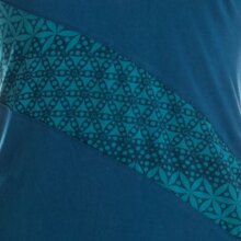 Vishes Sweater im Lagenlook mit Zipfelkapuze türkis 42