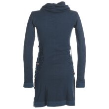 Vishes Einfarbiges Kleid mit extra langem Kapuzenkragen...