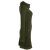 Vishes Einfarbiges Kleid mit extra langem Kapuzenkragen und Schnürungen olivegrün 38