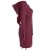 Vishes Kleid lagenlook Kleid mit Zipfelkapuze dunkelrot 42