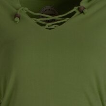 Vishes Kleid lagenlook Kleid mit Zipfelkapuze olivegrün 36