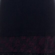 Vishes Kurzes ärmelloses mini Sommerkleid bedruckt - Tunika Schwarz 40-42