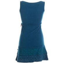 Vishes Kurzes ärmelloses mini Sommerkleid bedruckt - Tunika Türkis 42