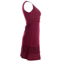 Vishes Kurzes ärmelloses mini Sommerkleid bedruckt - Tunika Dunkelrot 38