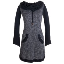 Vishes Bedrucktes Baumwollkleid mit Kapuzenschalkragen...
