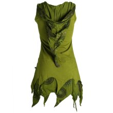 Vishes Zipfelige Elfentunika - im Lagenlook mit Blumen...