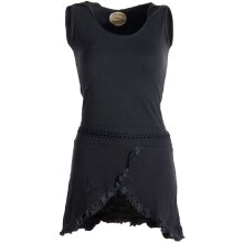 Vishes Asymmetrisches Lagenlook Baumwollkleid mit...