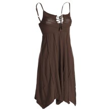 Vishes Leichtes Sommerkleid mit verstellbaren Trägern braun 46