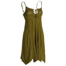 Vishes Leichtes Sommerkleid mit verstellbaren Trägern olive 34