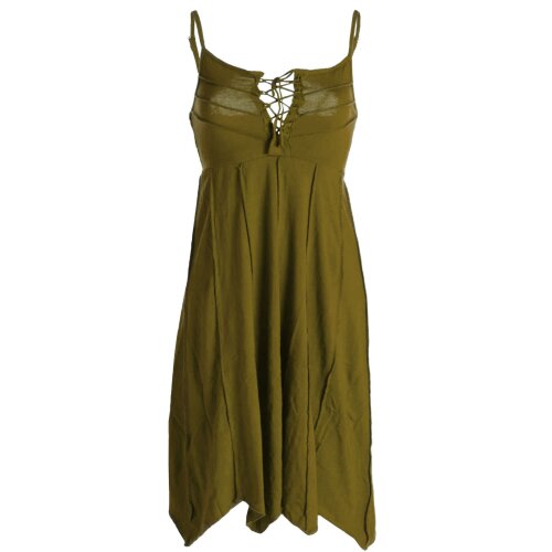 Vishes Leichtes Sommerkleid mit verstellbaren Trägern olive 46