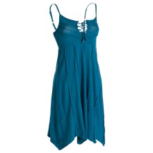 Vishes Leichtes Sommerkleid mit verstellbaren Trägern türkis 40