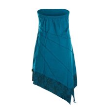 Vishes Trägerloses asymmetrisches Damen Bandeaukleid...