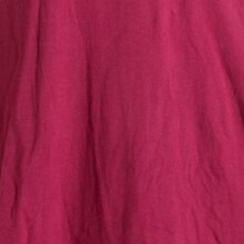 Vishes Einfarbiges Langarm Baumwoll Hoodie-Kleid mit geschnürten Ärmeln dunkelrot 42