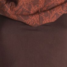 Vishes Neckholder Zipfelkleid mit Kapuzenkragen aus Baumwolle braun 32/34