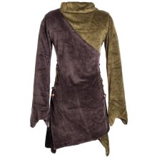 Vishes Asymmetrisches Lagenlook Samtkleid zum...