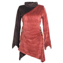 Vishes Asymmetrisches Lagenlook Samtkleid zum...