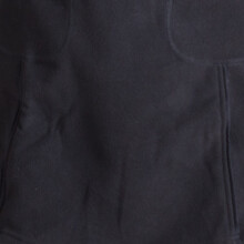 Vishes Langarm Winterkleid aus recyceltem Eco Fleece mit großer Zipfelkapuze schwarz 42