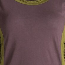 Vishes Ärmelloses Kleid aus Biobaumwolle mit geflochtenen Einsätzen braun 46