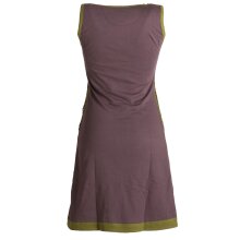 Vishes Ärmelloses Kleid aus Biobaumwolle mit geflochtenen Einsätzen braun 46