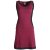 Vishes Ärmelloses Kleid aus Biobaumwolle mit geflochtenen Einsätzen dunkelrot 40