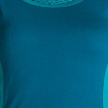 Vishes Ärmelloses Kleid aus Biobaumwolle mit geflochtenen Einsätzen türkis 38