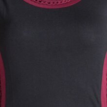 Vishes Ärmelloses Kleid aus Biobaumwolle mit geflochtenen Einsätzen schwarz 42