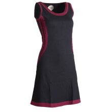 Vishes Ärmelloses Kleid aus Biobaumwolle mit geflochtenen Einsätzen schwarz 46