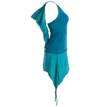 Vishes Eco Zipfelkapuzen Neckholder aus Biobaumwolle türkis 42