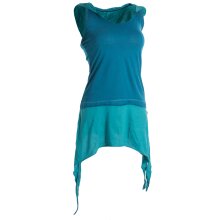 Vishes Eco Zipfelkapuzen Neckholder aus Biobaumwolle türkis 42