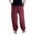 Vishes Pludrige Sommer Damen Chino Haremshose aus Baumwolle dunkelrot 32-34